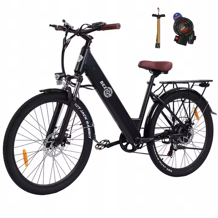 Bicicleta eléctrica Bezier M3 500W 32km/h 60km Shimano 7 velocidades 26 * 2.10 negro - 1