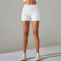Hamidou-pantalones cortos deportivos para mujer, mallas transpirables de cintura alta para Yoga, correr, ciclismo, entrenamiento, gimnasio, Verano - details 47