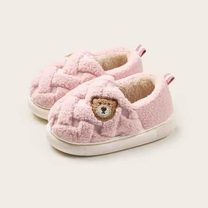 Nuevos zapatos de algodón para niños, niñas, terciopelo, hogar, al aire libre, niños cálidos, zapatos de invierno para bebés - 1