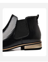 Chelsea botas de hombre de manga británica retro de talla grande botas de cuero británicas - details 7