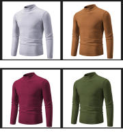 Suéter Casual de Hombre Primavera Moda Básica Sólida Cuello Mock Ajustado Comodidad Tejido de Otoño para Mujeres Material Exterior Viscosa - details 8