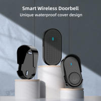 Timbre inalámbrico con 2 receptores enchufables, timbre de puerta impermeable IP65, rango de funcionamiento de hasta 1050 pies/320M, 5 ajustes de volumen L - details 0