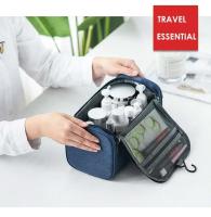 Bolsa de Maquillaje Plegable Impermeable Oxford Organizador de Viaje Portátil para Cosméticos de Mujer - details 1