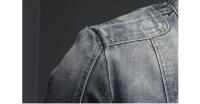 Chaquetas de mezclilla para hombre, ropa de calle Retro, abrigos rompevientos de vaquero, ropa de otoño e invierno - details 6