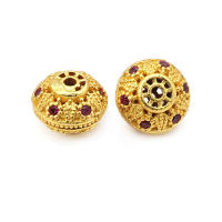 Cuentas espaciadoras cilíndricas redondas de latón de Color dorado mate, pulseras, cuentas, accesorios de joyería Diy, fabricación de Rosediy, sitio web oficial - details 8