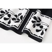 Elegante Vestido Midi TRAFZA Moda de Verano con Espalda Desnuda, Cuello Cuadrado, Correas y Estampado - details 8