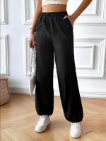 Pantalones elásticos de pierna ancha para mujer Ropa de moda de otoño y primavera - details 5