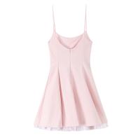 PB & ZA 2025 diseño de costura a rayas vestido con tirantes de temperamento simple Falda corta novedad de verano ropa de mujer - details 2