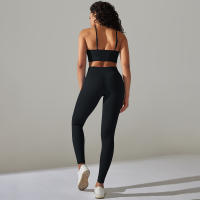 Hamidou-Conjunto de ropa deportiva de dos piezas para mujer, Leggings de cintura alta para gimnasio, Top corto, trajes deportivos de Fitness, ropa deportiva con lavado ácido - details 37
