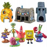 Conjunto de figuras de casas para acuario, Bob Esponja, decoración de casas, adorno - details 0