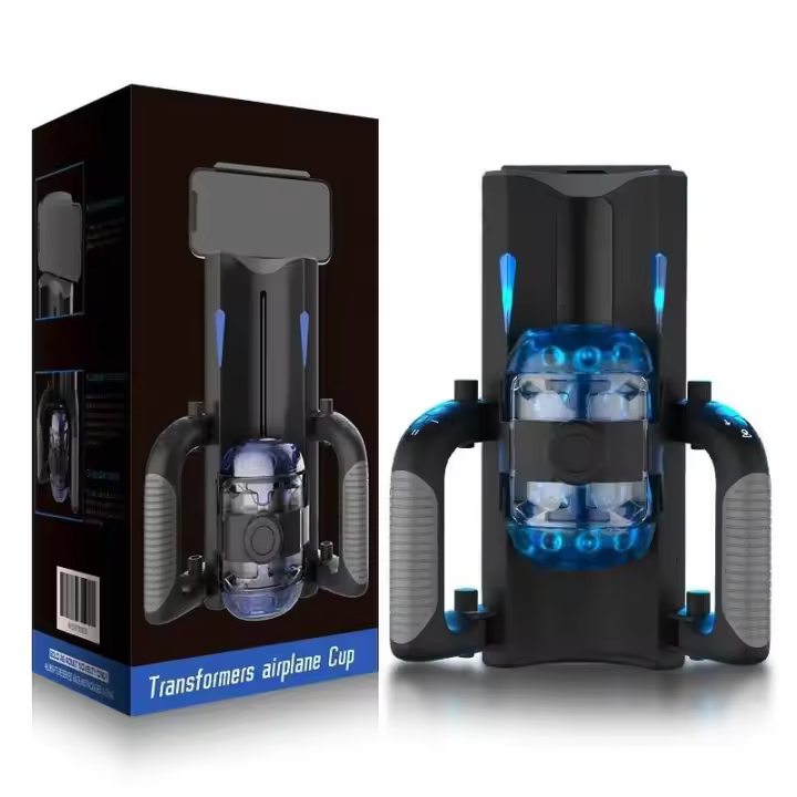 Empaquetado privado Sexy THRUSTING-PRO Masturbador masculino de alta velocidad con empuje automático, copa de masturbación vaginal telescópica, juguete sexual para hombres - 1