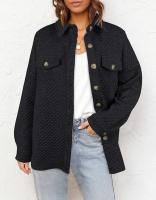 Otoño e Invierno Nueva Chaqueta Casual Ligera con Bolsillo de Diamante de Color Sólido para Mujer - details 10