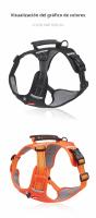 Arnés ajustable sin tirones para perros y gatos, acolchado suave con asa de control, fácil de evitar el - details 8