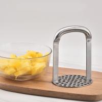 Prensa de barro de Material grueso de acero inoxidable, machacador de patatas Simple, fácil de limpiar, Manual, cocina - details 7