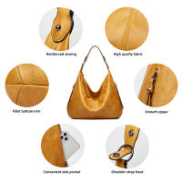 Bolso de Hombro para Mujer, Bandolera de Cuero PU, 3 piezas, informal, Gran Capacidad - details 25