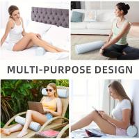 1pc Almohada de Soporte Cervical Refrescante con Tela Tejida Transpirable – Cojín Ergonómico para Alineación de Cuello y Espalda, Funda de Poliéster Extraíble, Cierre de Cremallera, Lavable a Máquina, Azul Claro, Almohada para el Cuello - details 4