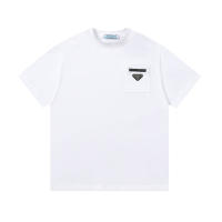 Camisa de manga corta con logotipo frontal de moda de verano de alta calidad, camiseta holgada de algodón puro para hombre, nuevo accesorio de camisa informal estilo pareja - details 0