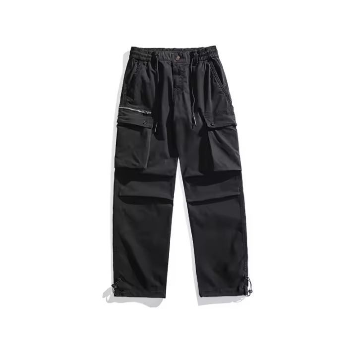 Pantalones Cargo de Hiking para Hombres CHAIFENKO Comodidad Casual con Cordón Tela de Algodón - 1
