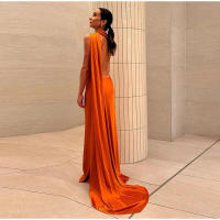 BUNO-Vestido de fiesta con cuello Halter y cinta de satén para mujer, vestidos elegantes sin espalda y hombros descubiertos, batas lisas para primavera 2025 - details 10