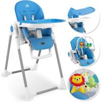 barra de juegos, tumbona para bebés, silla alta combinada para bebés, 7 respaldos ajustables en altura, crecimiento de 0 meses a 6 años, silla para bebés, gris oscuro - details 45
