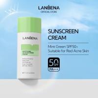 LANBENA Crema Sol Filtrado Verde Blanqueador SPF50+/PA+++ Nutritivo Anti-Arrugas para Cuidado Facial Diario 40ml - details 0