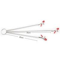 Clips de Leche de Acero Inoxidable Leten Estilo Mariposa para Parejas Clips de Pezón Sensuales - details 6
