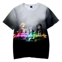 Anime Sword Art One Kirito Camisetas con estampado 3D de talla grande para hombres y mujeres Haruku Y2k Sport Ventilación de secado rápido - details 6
