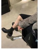 Nuevas botas finas de suela gruesa con cremallera de contracción lavadas botas cortas. - details 16