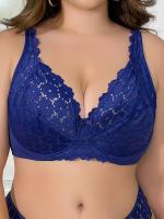 Sujetador Ultrafino Elegante para Mujeres de Talla Grande con Detalle de Lazo, Aro, Sin Relleno, de Poliamida y Elastano Tejido - Lavable a Mano - details 1