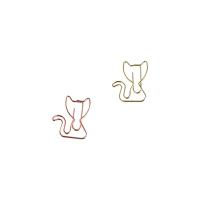 10 Uds. De Clips de papel en forma de gato para estudiantes, soporte de marcapáginas de Metal de dibujos animados, clip de papel de Metal creativo bonito - details 8
