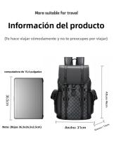 Nueva mochila escolar para chicos de secundaria, mochila universitaria de moda, bolsa de palmo oblicuo de viaje, mochila ligera de alta gama. - details 6