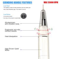 Lijadora eléctrica recargable para manicura, máquina pulidora de uñas con pantalla LED, 35000RPM - details 4
