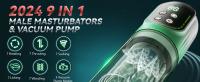Masturbador automático 4 en 1 con pantalla LCD para hombre, copa de masturbación con succión y empuje, bomba de pene con lengua lamiendo, vagina de bolsillo, juguetes sexuales para hombre - details 0