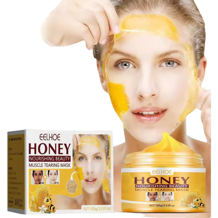 Mascarilla de Honey Natural Rejuvenecedora, Ligera Taches Dark, Reduce Poros - 1