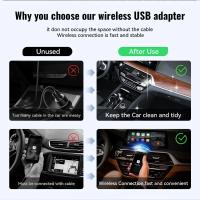 Mini 2 en 1 con cable a adaptador inalámbrico Carplay Android Auto Smart Car AI Box - details 5