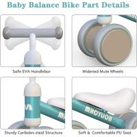 Bicicleta sin pedales para niños a partir de 1 año de equilibrio, juguetes para bebés de 1 año, bicicleta para bebés con 4 ruedas para bebés de 10 a 24 meses, primera bicicleta para niños y niñas como regalo - details 57