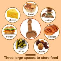 Tablero de Almacenamiento de Madera con Forma de Pene Divertida Original para Snacks de Queso Salchichas Pasteles Aperitivo Regalos de Fiesta - details 1