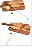 Nuevo Gancho giratorio de carne de acero inoxidable para barbacoa con mango de madera, gancho para carne, gancho para aleta de comida, fácil de limpiar - details 10