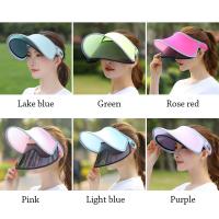 Verano ajustable protección solar Anti-UV visera sombrero para el sol cubierta facial escudo parasol gorra de ala ancha - details 3