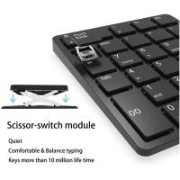 2.4GHz Financial Accounting Number Numeric Keypad Rechargeable Wireless Keyboard Digital for Laptop Computer - details 1