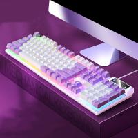 Eje mecánico USB con cable periféricos de computadora Teclado mecánico teclado para juegos teclado con cable teclado retroiluminado - details 3