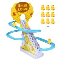 Pista de carreras de pato eléctrico para niños, juego de juguetes de montaña rusa, música ligera, regalo educativo - details 6