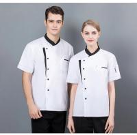 Uniforme de Chef de verano para cocina, Hotel, cafetería, ropa de trabajo de cocina, camisa de manga corta, chaqueta de cocinero para Catering, Tops para hombre y mujer - details 10