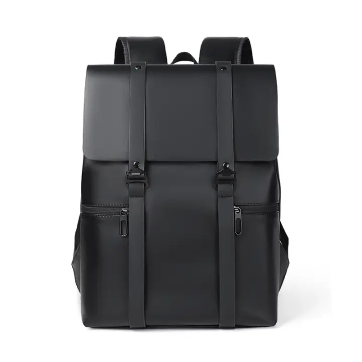Mochila para ordenador portátil, mochilas impermeables para estudiantes, bolsa de viaje, PU de alta calidad, logotipo impreso de gran capacidad - 1