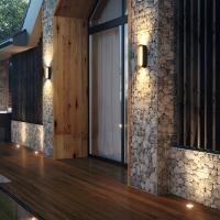 Lámpara LED de pared de doble cabeza para exteriores, foco bidireccional simple impermeable para lavado de pared, villa, patio, 110V, 220V - details 2