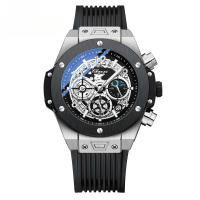 Reloj de cuarzo brillante geométrico para hombres multifunción - details 5