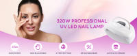 Lámpara de Uñas UV LED Profesional de 320W Secado de Gel Rápido con 84 Piezas de Cuentas LED - details 0