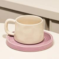 300ML Ceramic Coffee Mug with Saucer Breakfast Milk Mug Home Office Water Cup Latte Coffee Cup Afternoon teacup Birthday Gifts - details 25