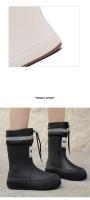 Botas de Lluvia Suaves y Ligeras para Mujeres Zapatos Impermeables con Suela Gruesa para Pesca al Aire Libre - details 3