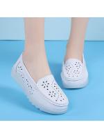Zapatos de enfermera con colchón de aire para mujer, suela suave, transpirables, cómodos, antideslizantes, de suela plana, para verano, 2025 - details 2